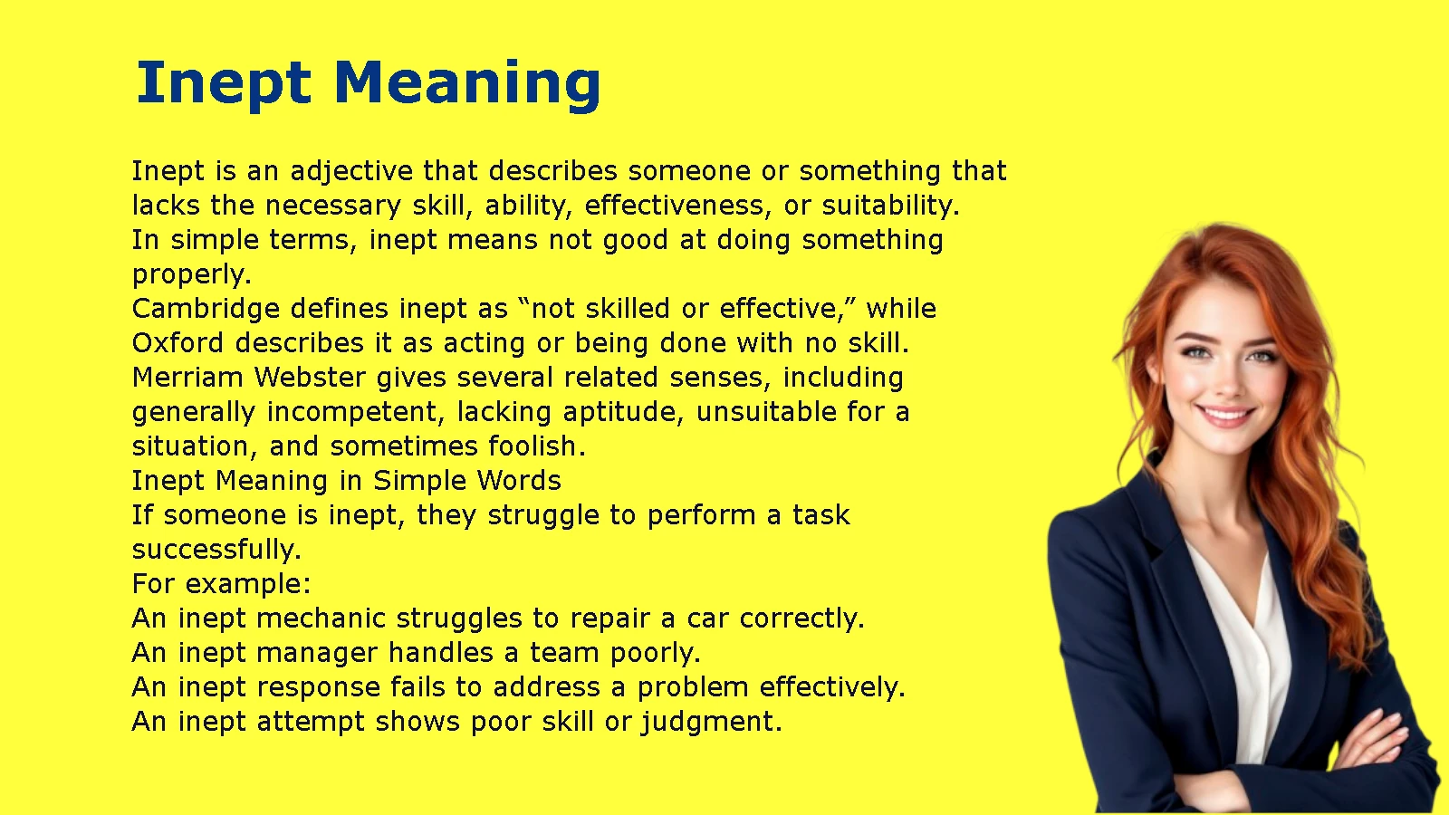 Inept Meaning