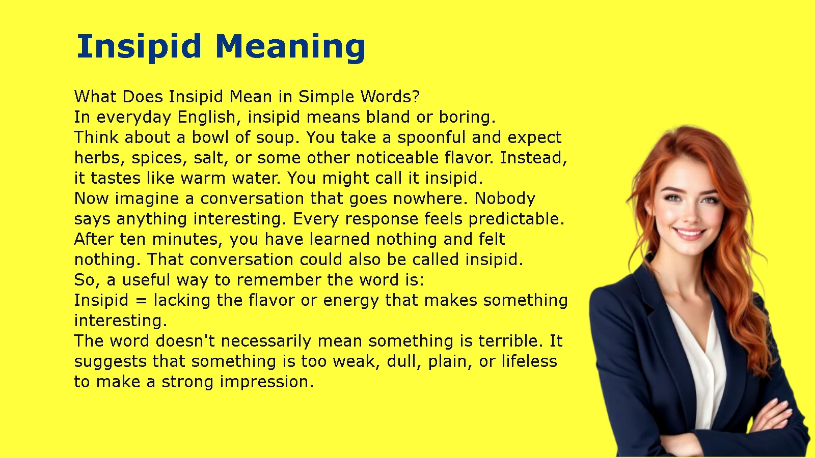 Insipid Meaning