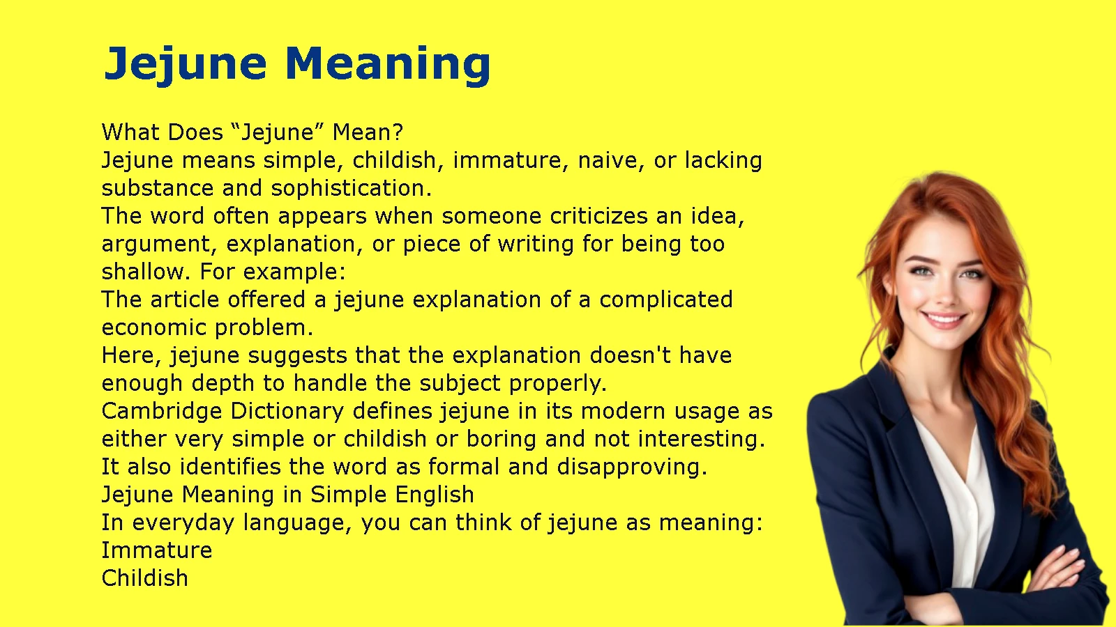 Jejune Meaning