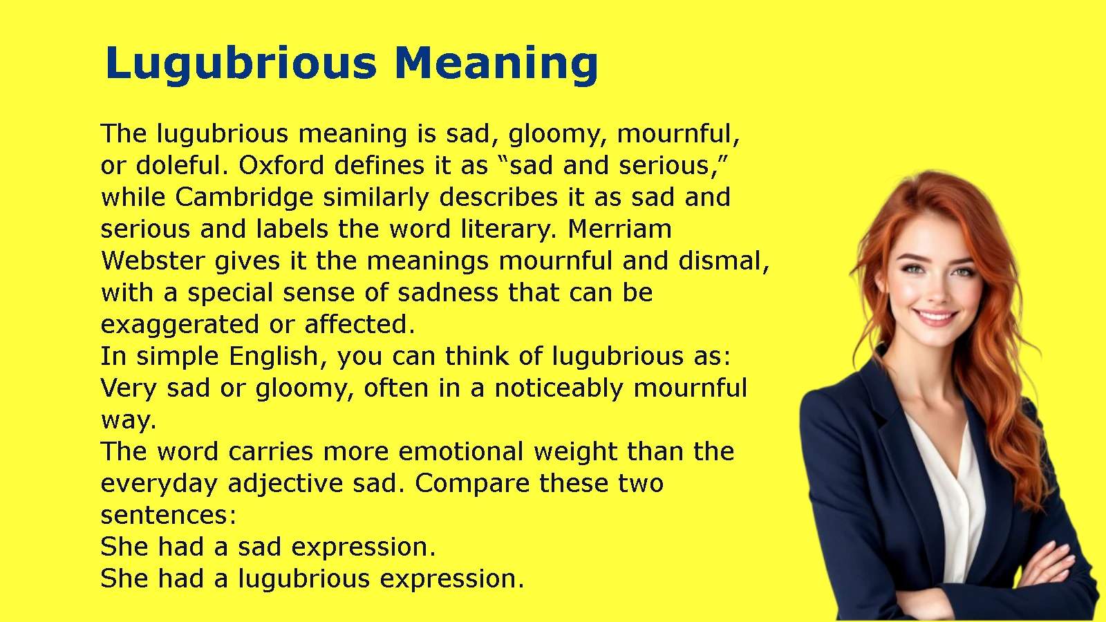 Lugubrious Meaning