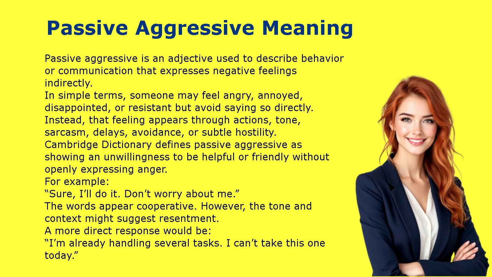 Passive Aggressive Meaning