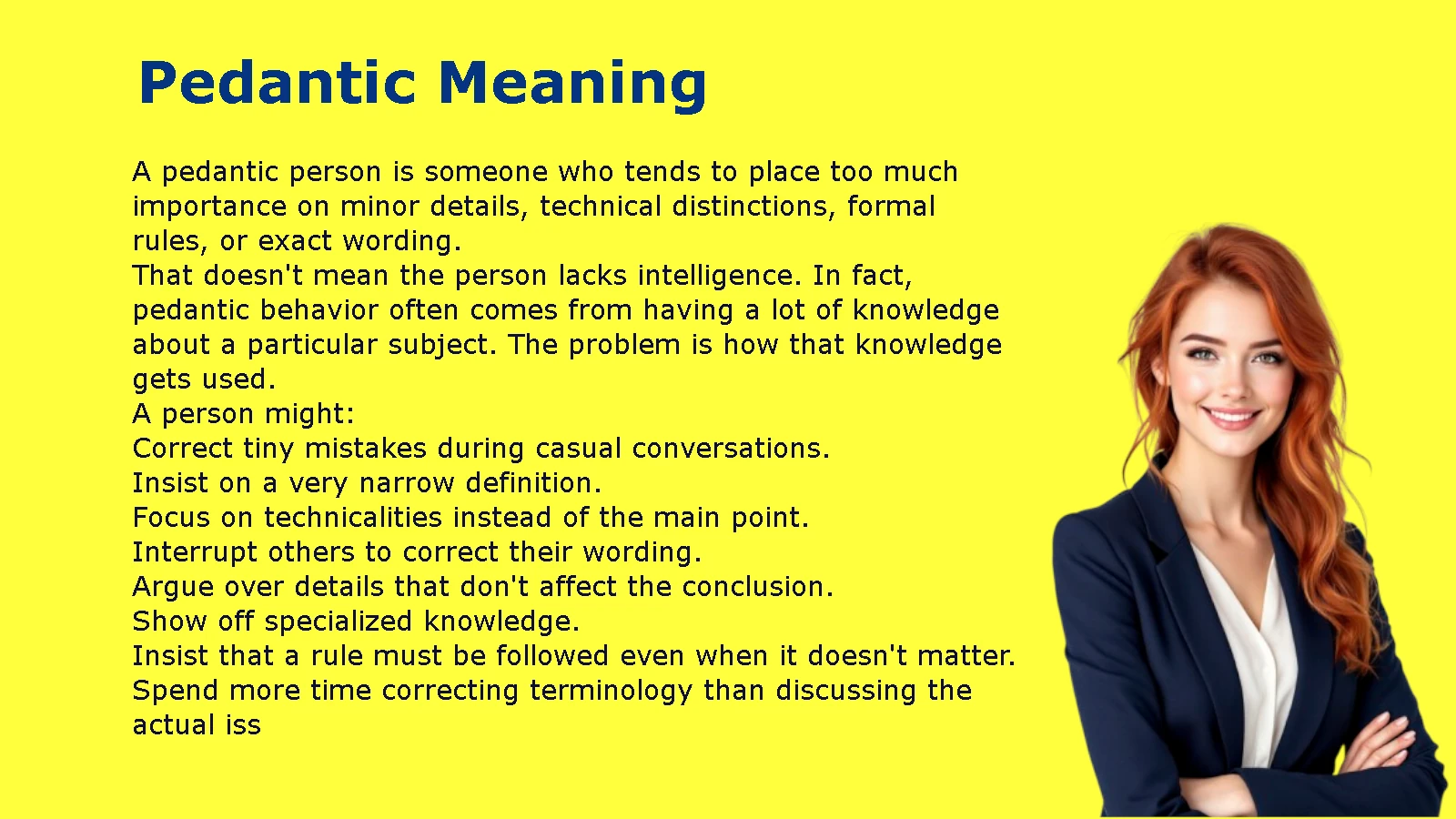 Pedantic Meaning