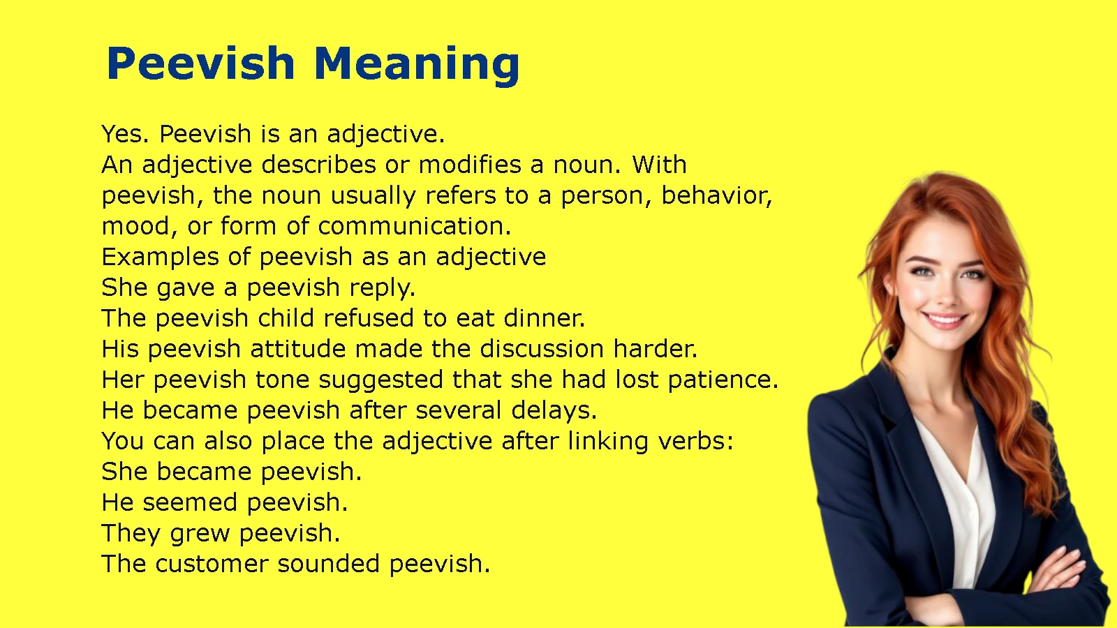 Peevish Meaning