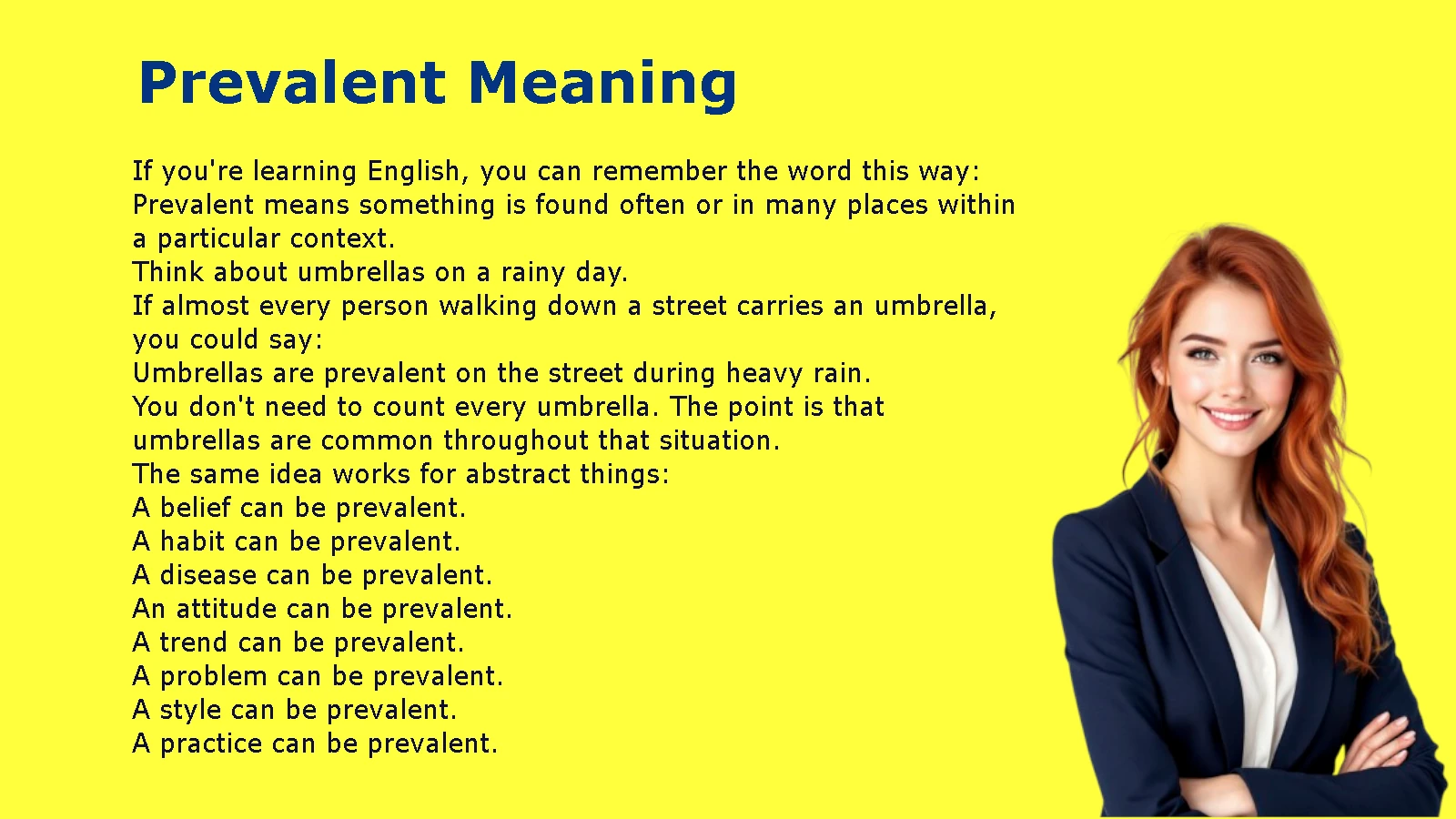 Prevalent Meaning