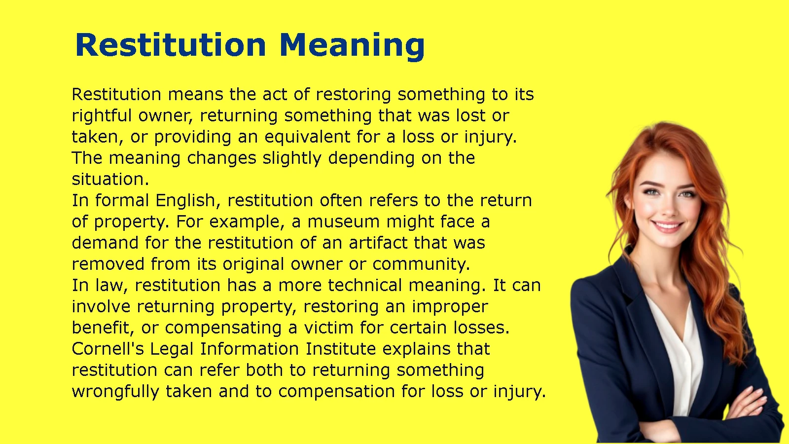 Restitution Meaning