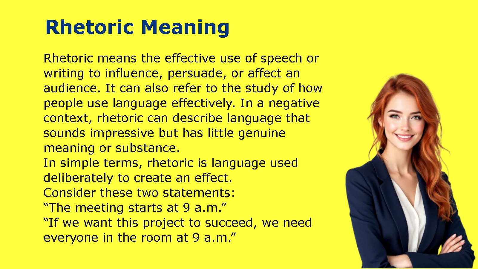 Rhetoric Meaning