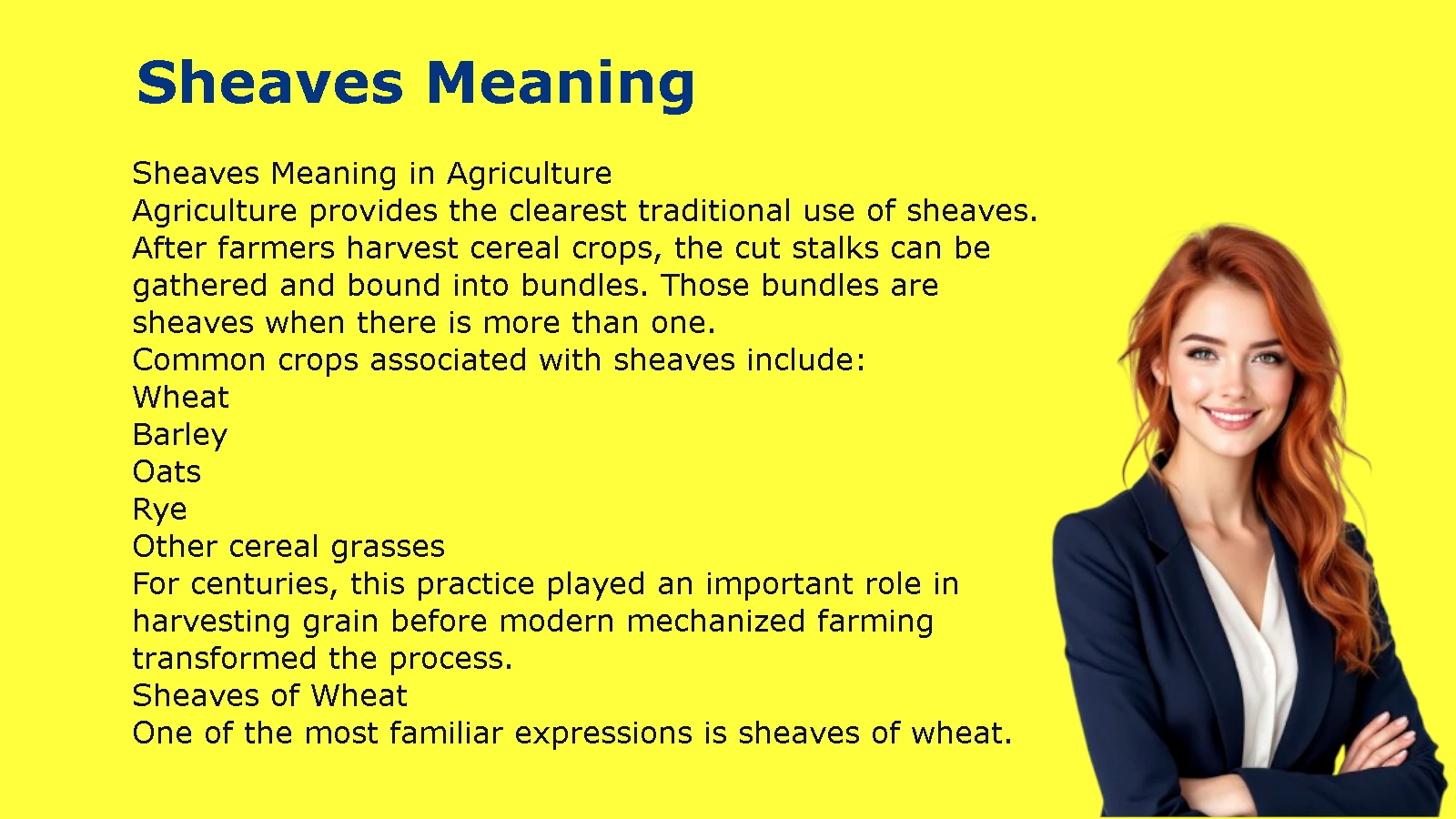 Sheaves Meaning