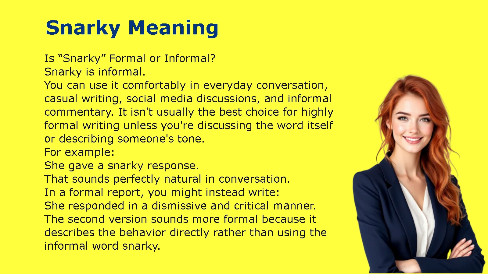 Snarky Meaning