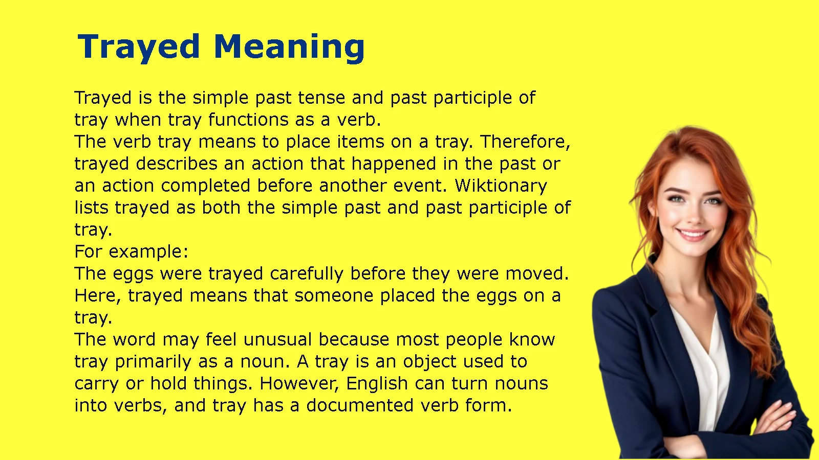 Trayed Meaning