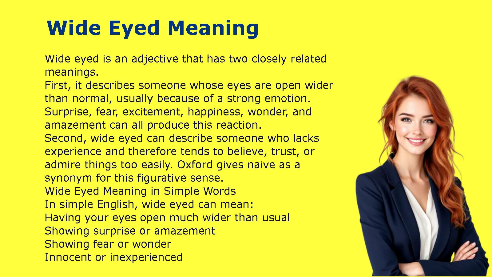 Wide Eyed Meaning