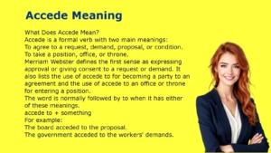 Accede Meaning