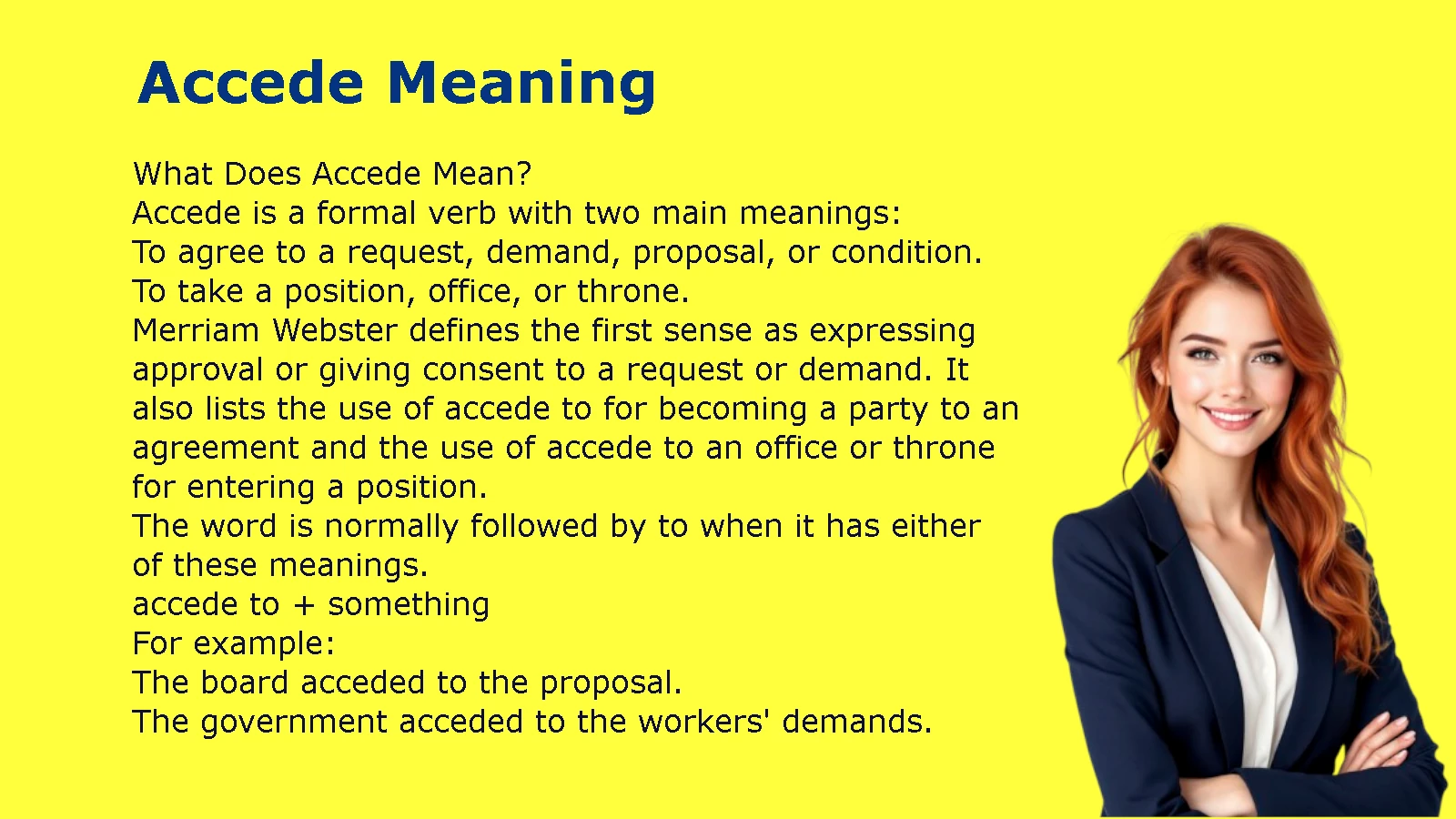 Accede Meaning