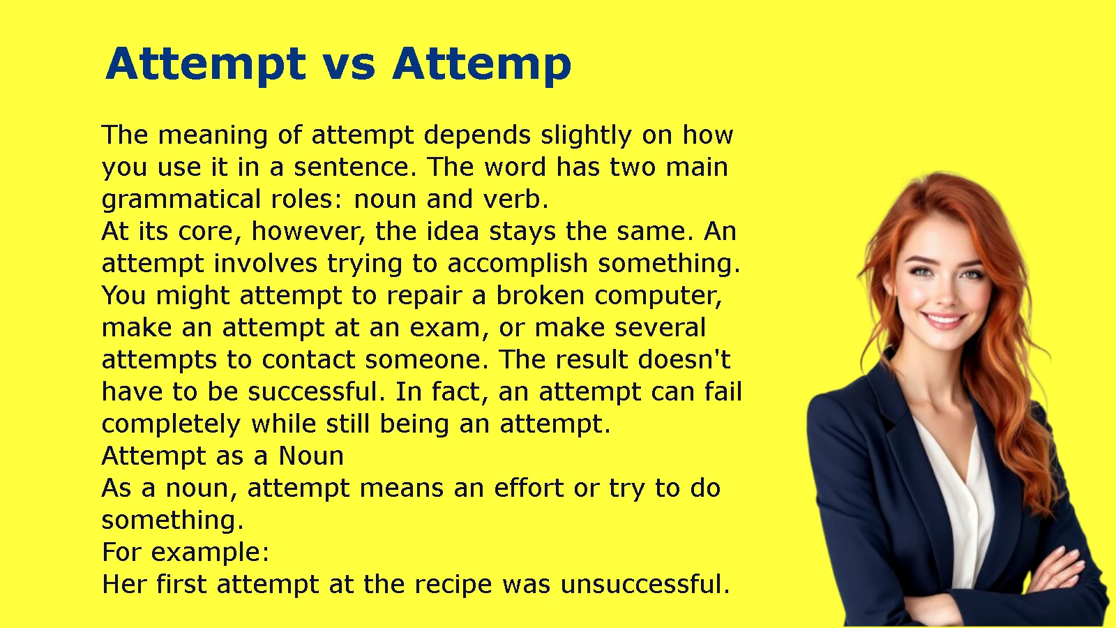 Attempt vs Attemp