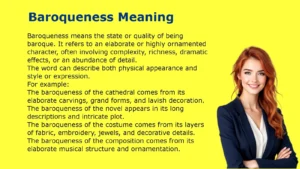 Baroqueness Meaning