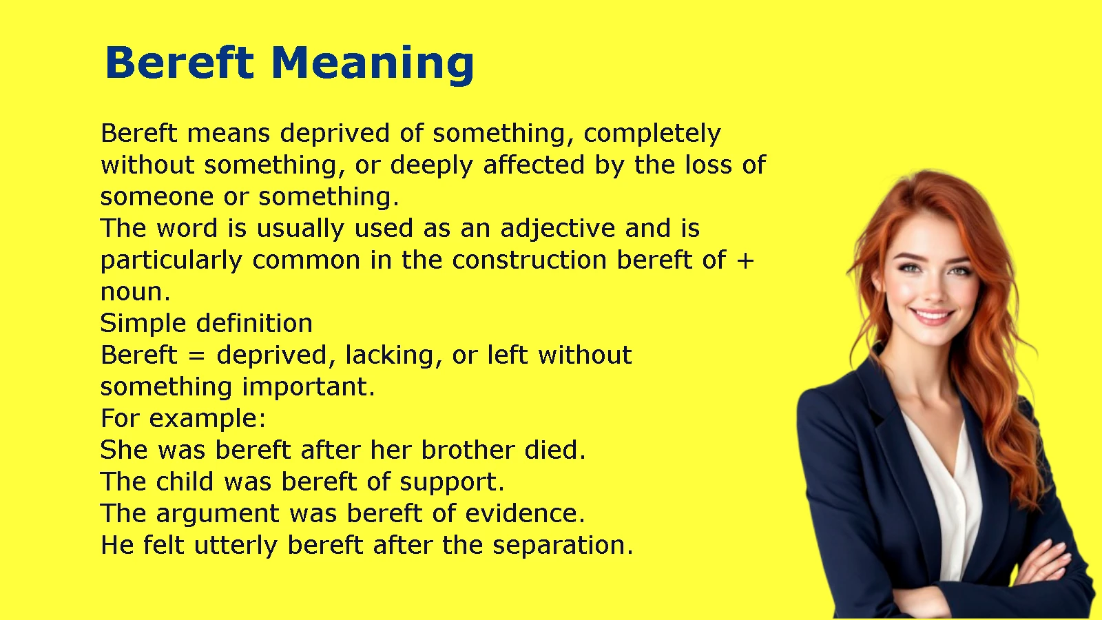 Bereft Meaning
