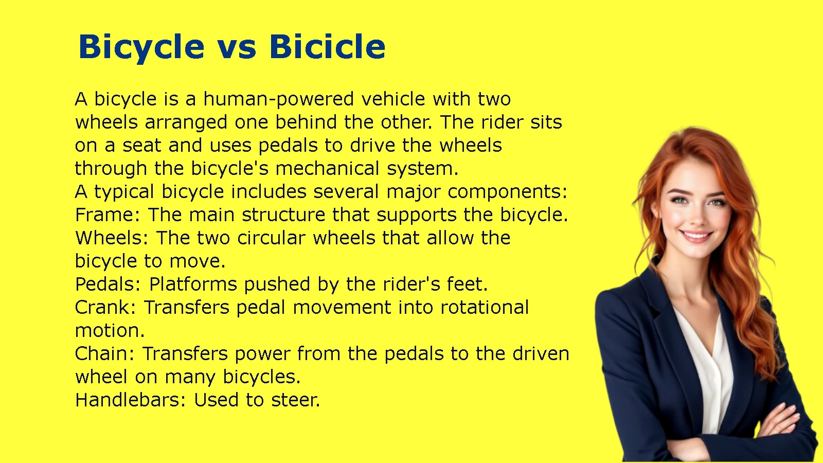 Bicycle vs Bicicle