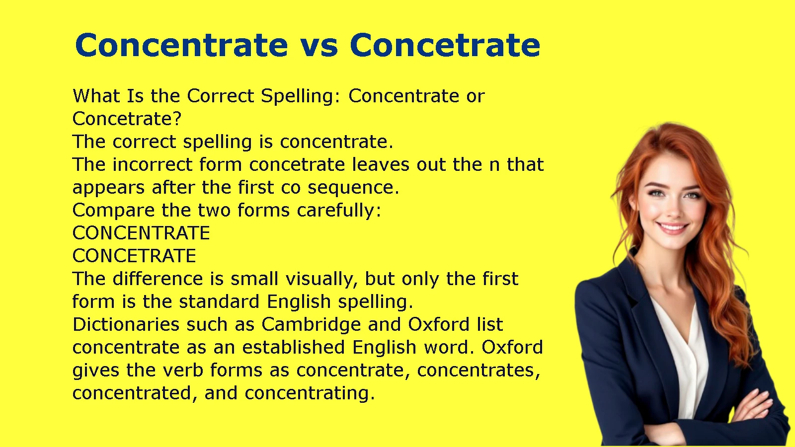 Concentrate vs Concetrate