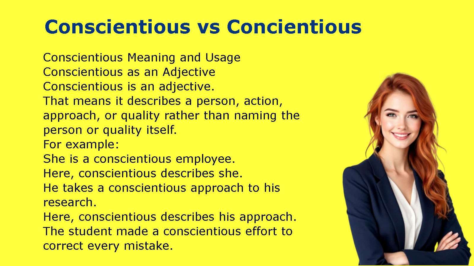 Conscientious vs Concientious