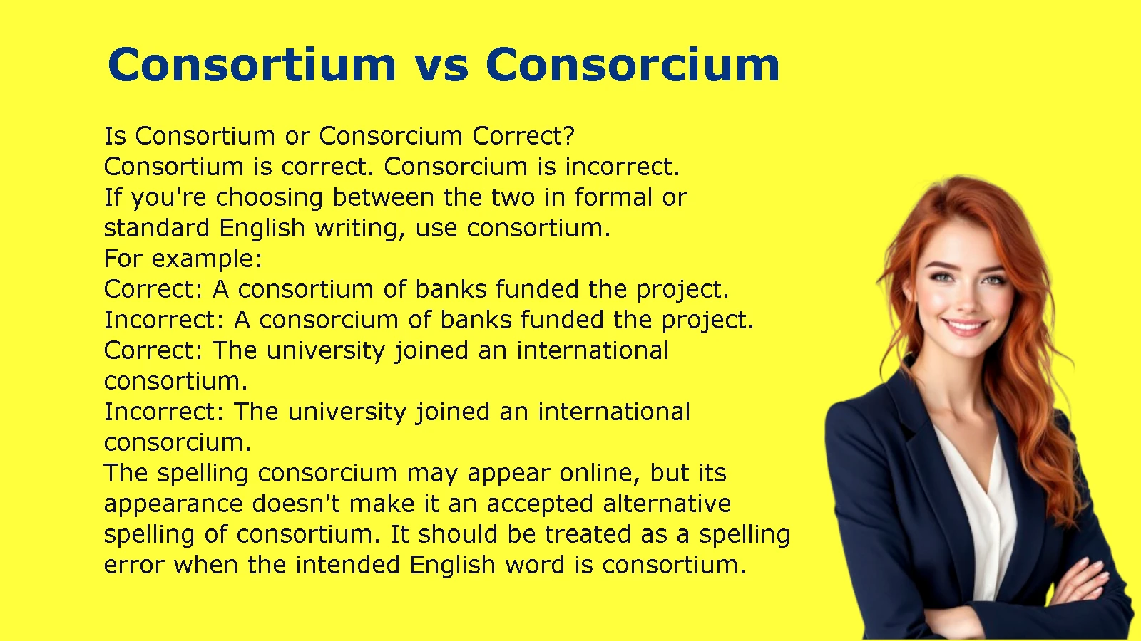 Consortium vs Consorcium