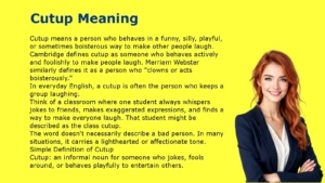 Cutup Meaning