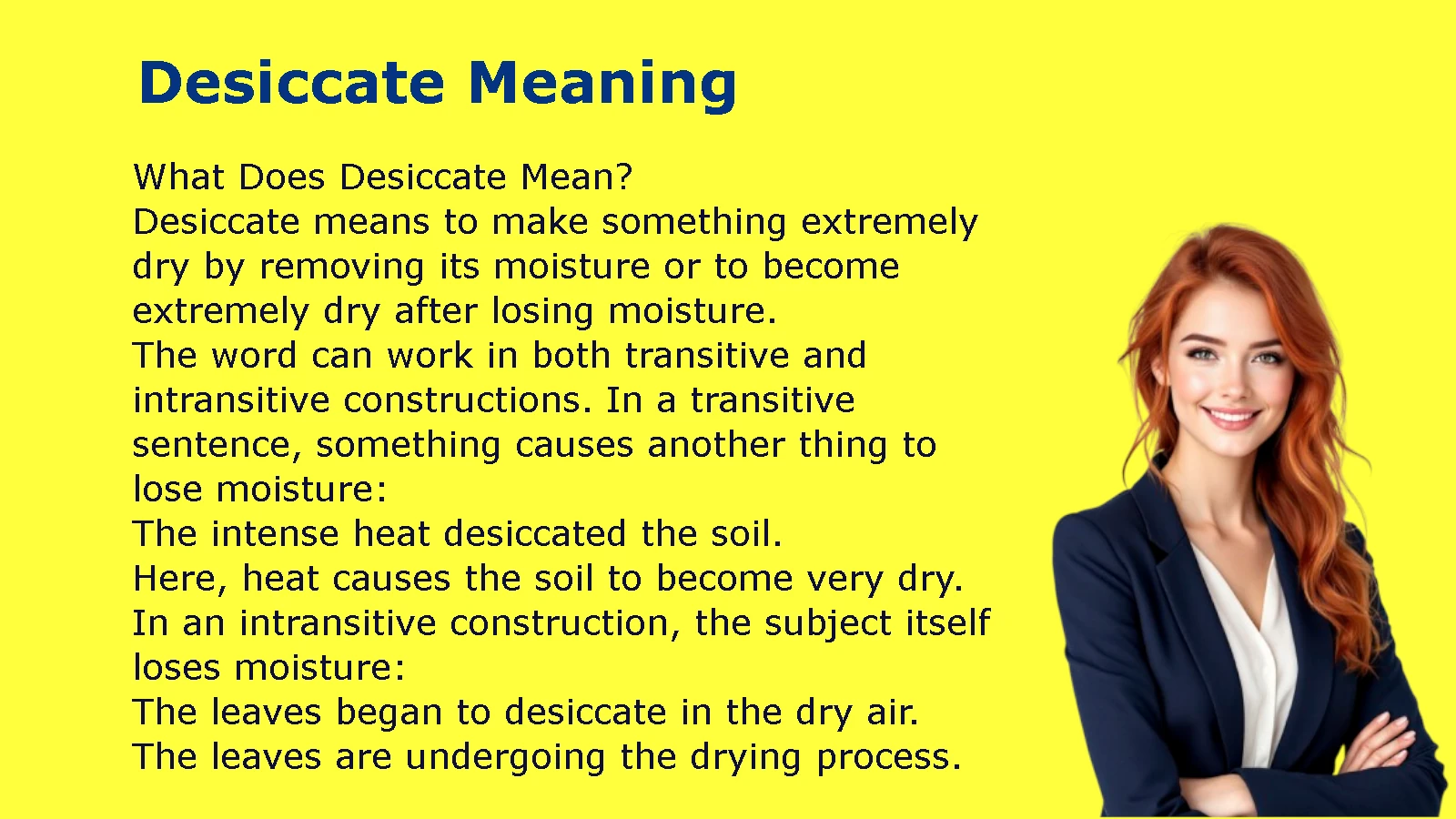 Desiccate Meaning