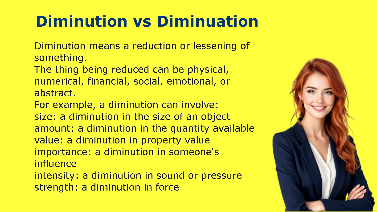 Diminution vs Diminuation