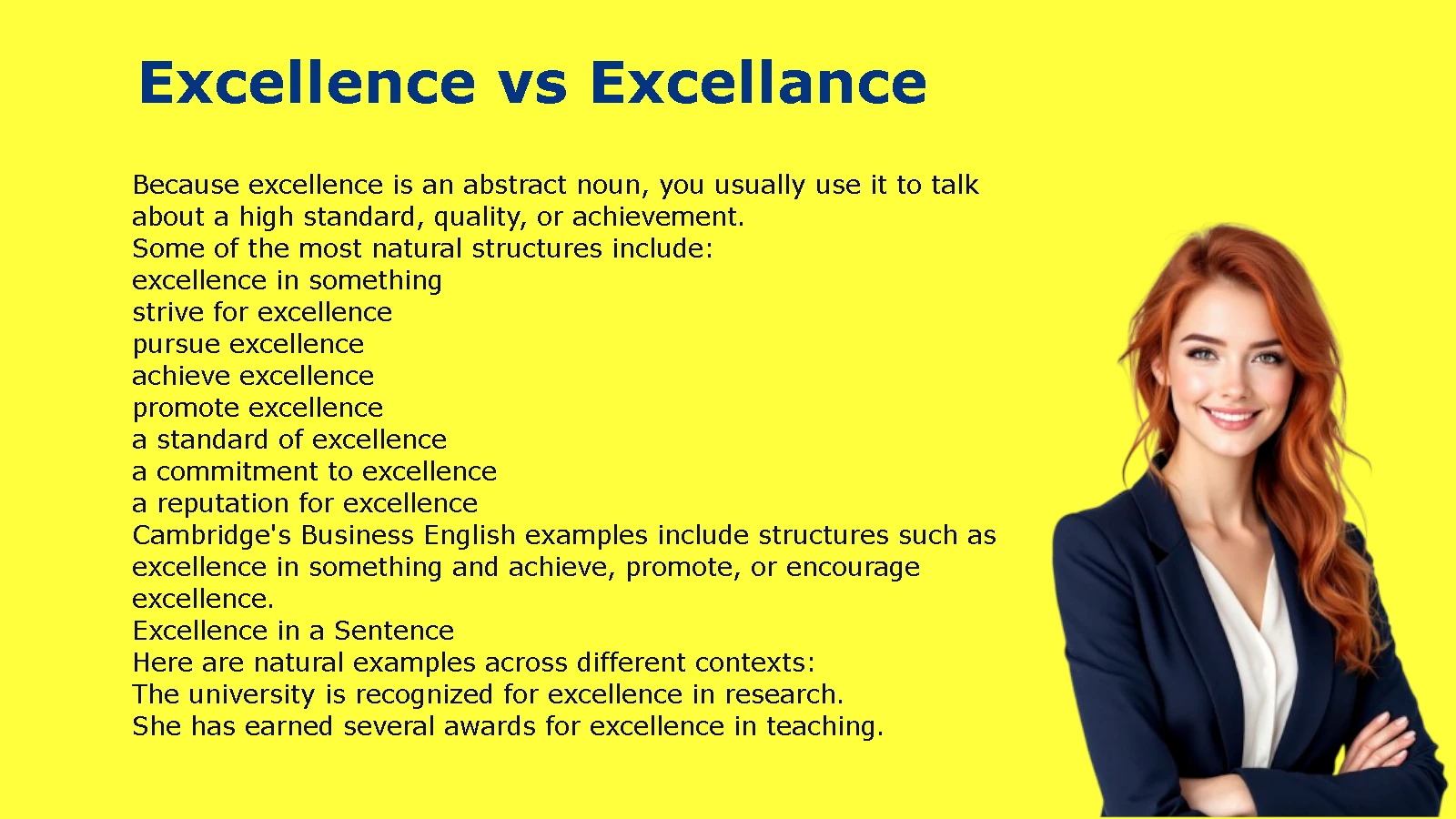 Excellence vs Excellance