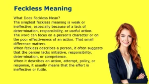 Feckless Meaning