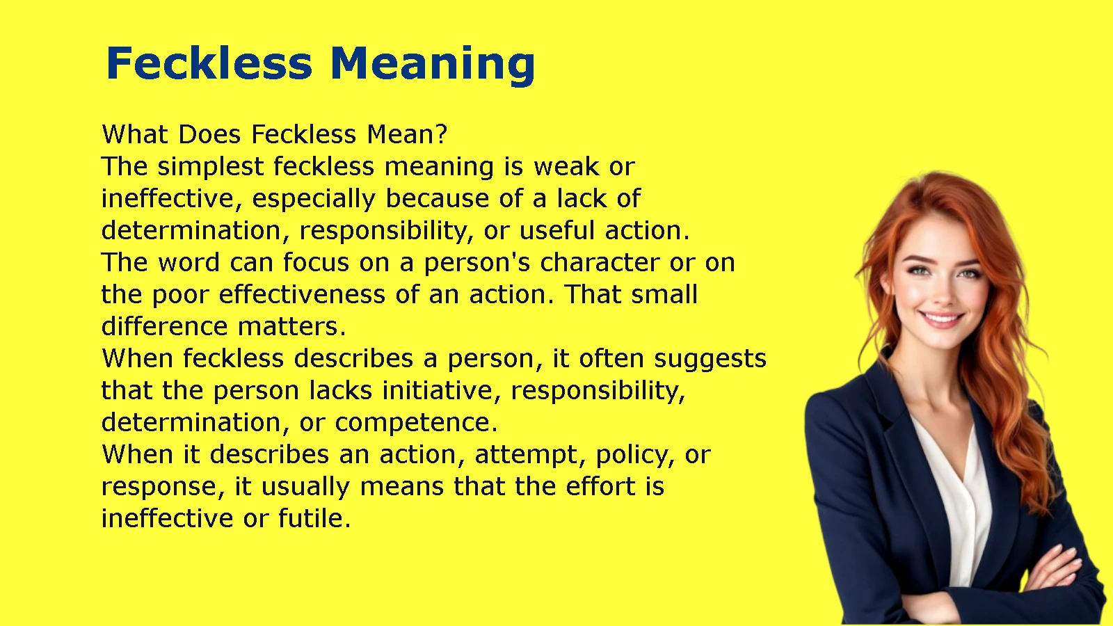 Feckless Meaning