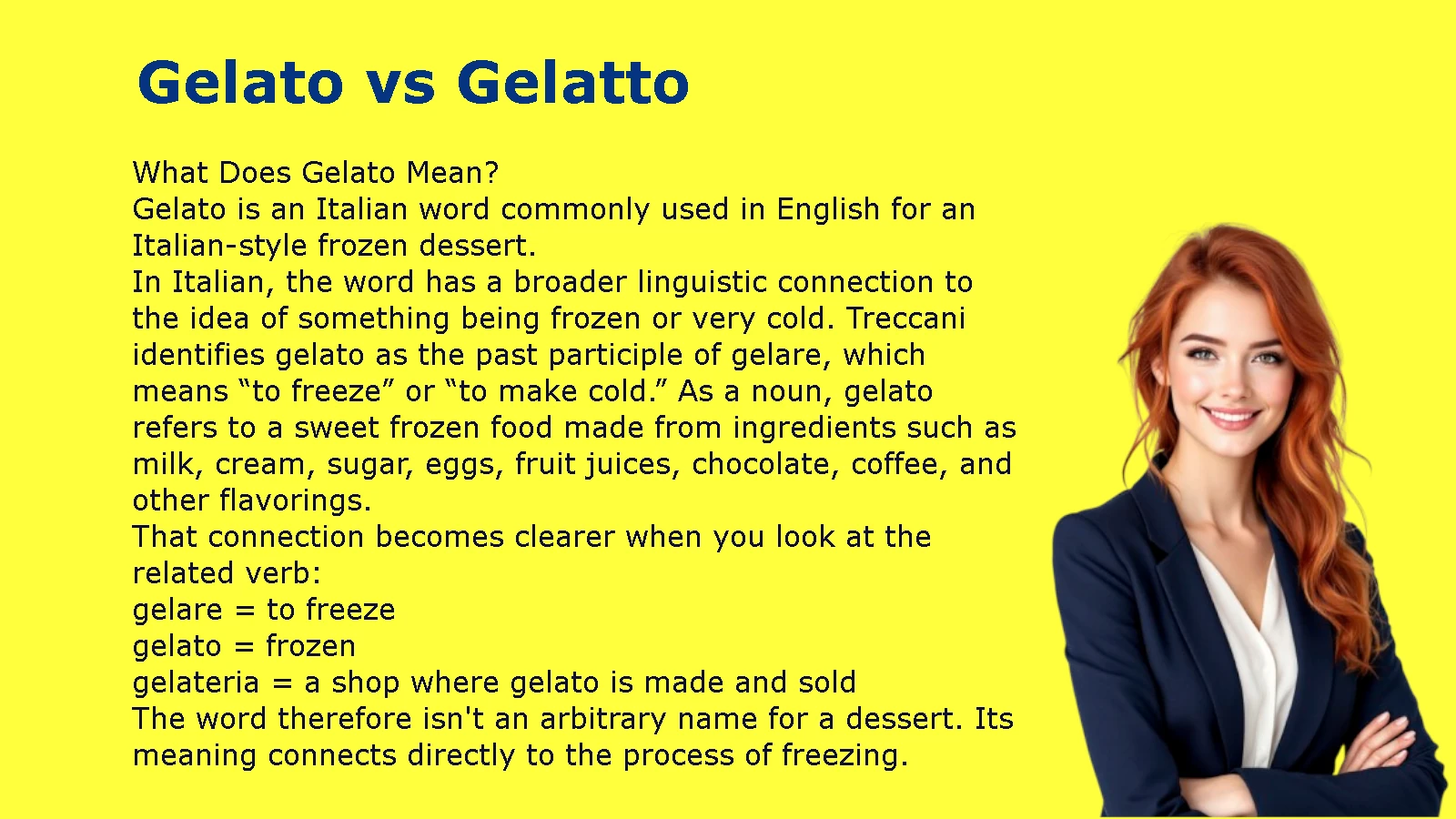 Gelato vs Gelatto