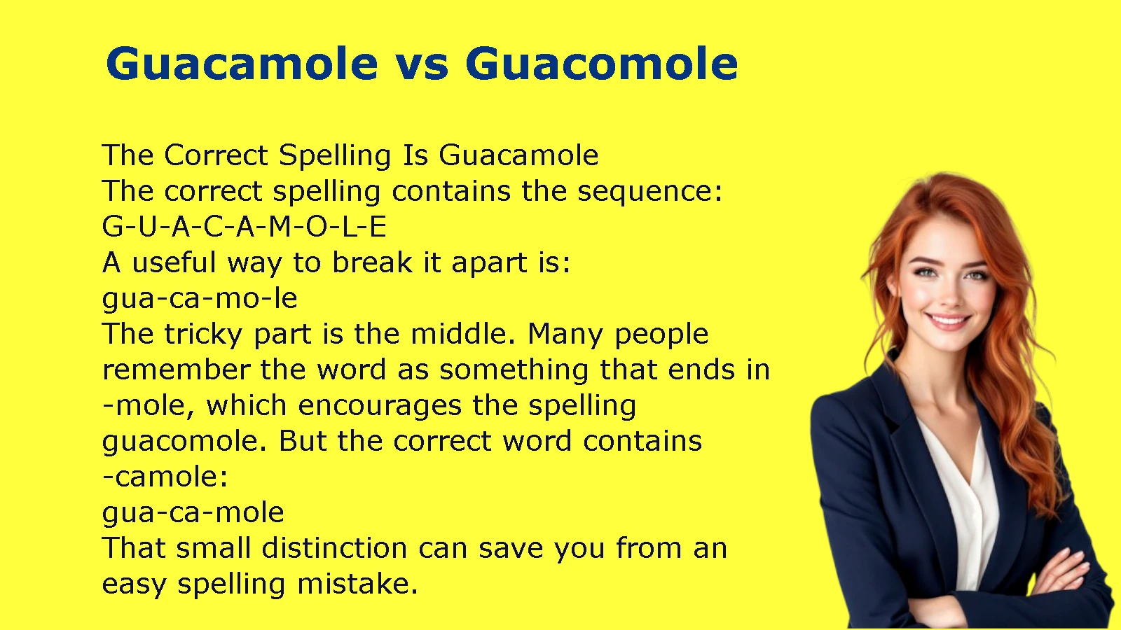 Guacamole vs Guacomole