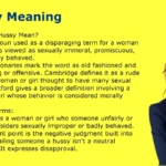 Hussy Meaning