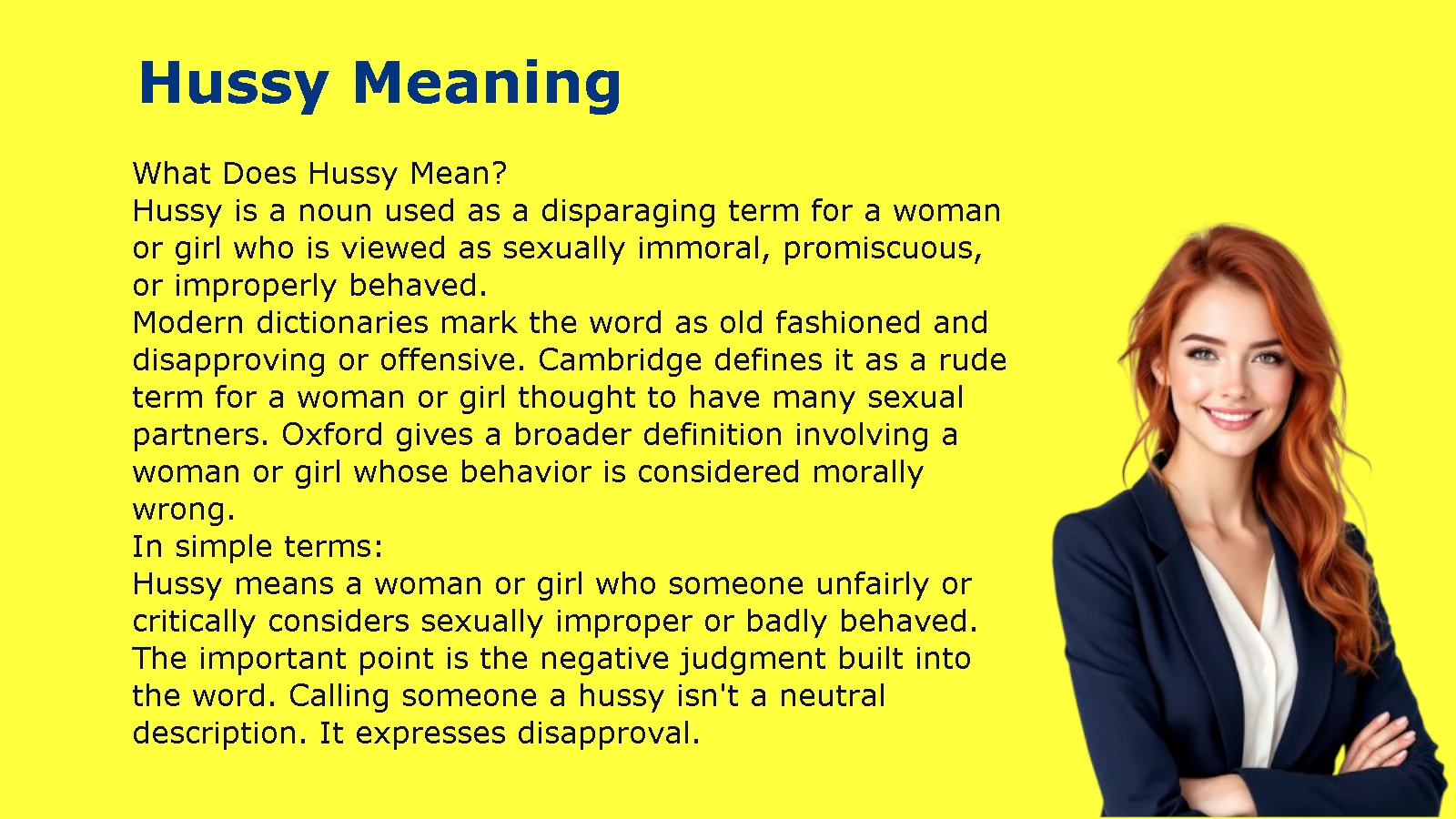 Hussy Meaning