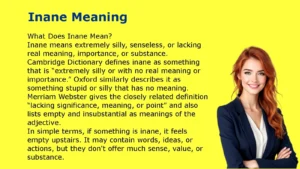 Inane Meaning