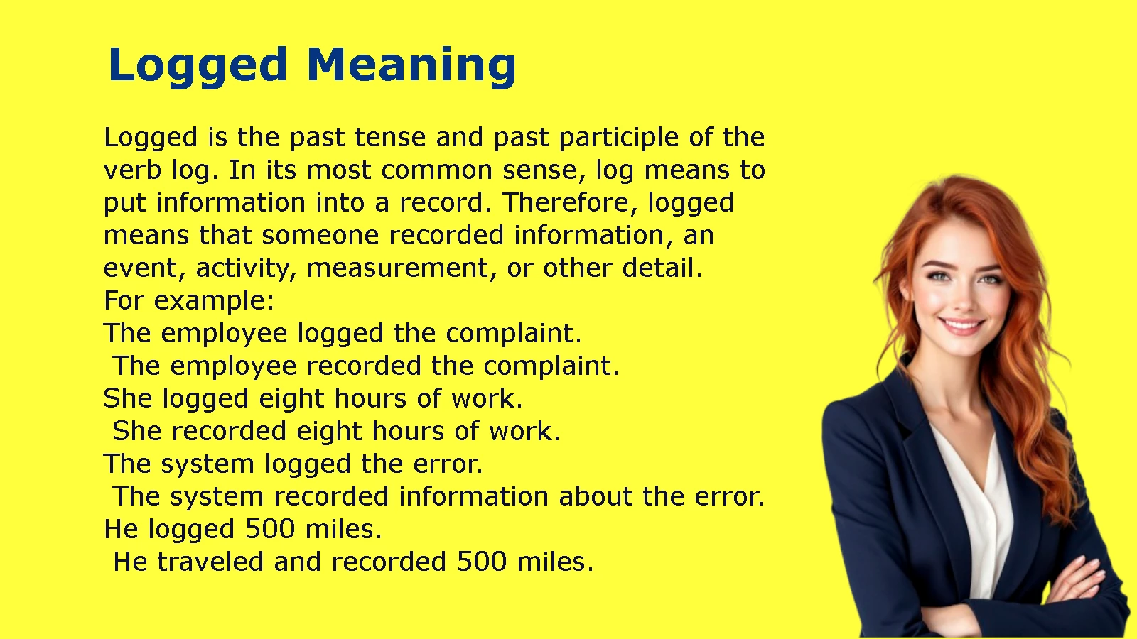 Logged Meaning
