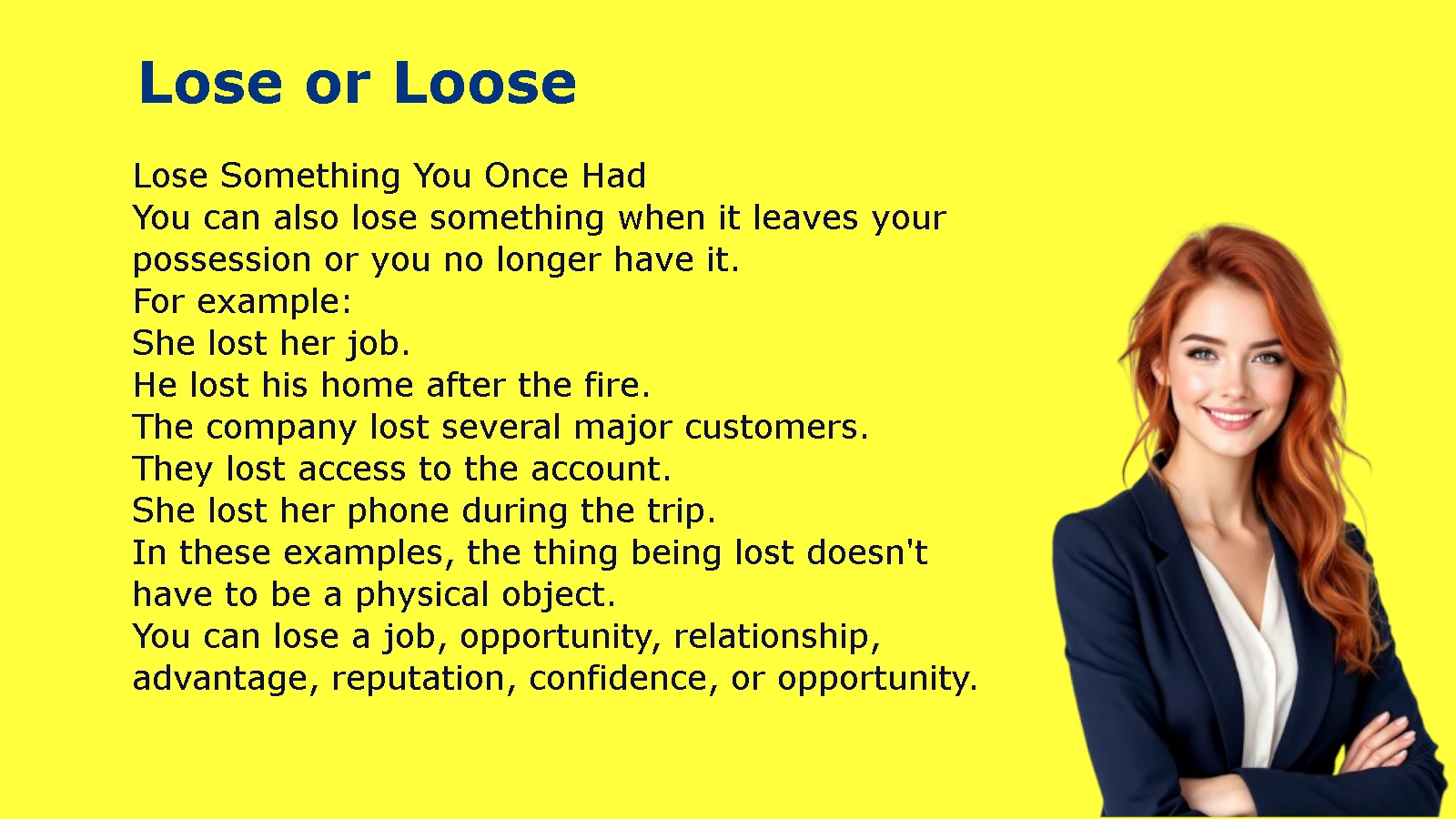 Lose or Loose