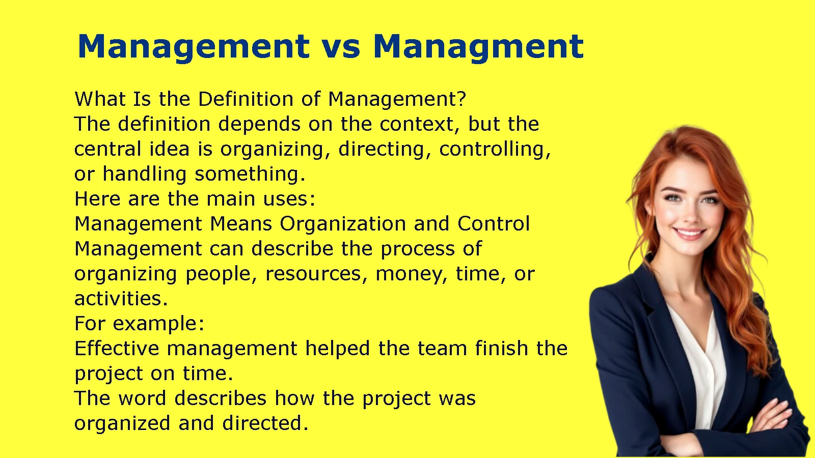 Management vs Managment