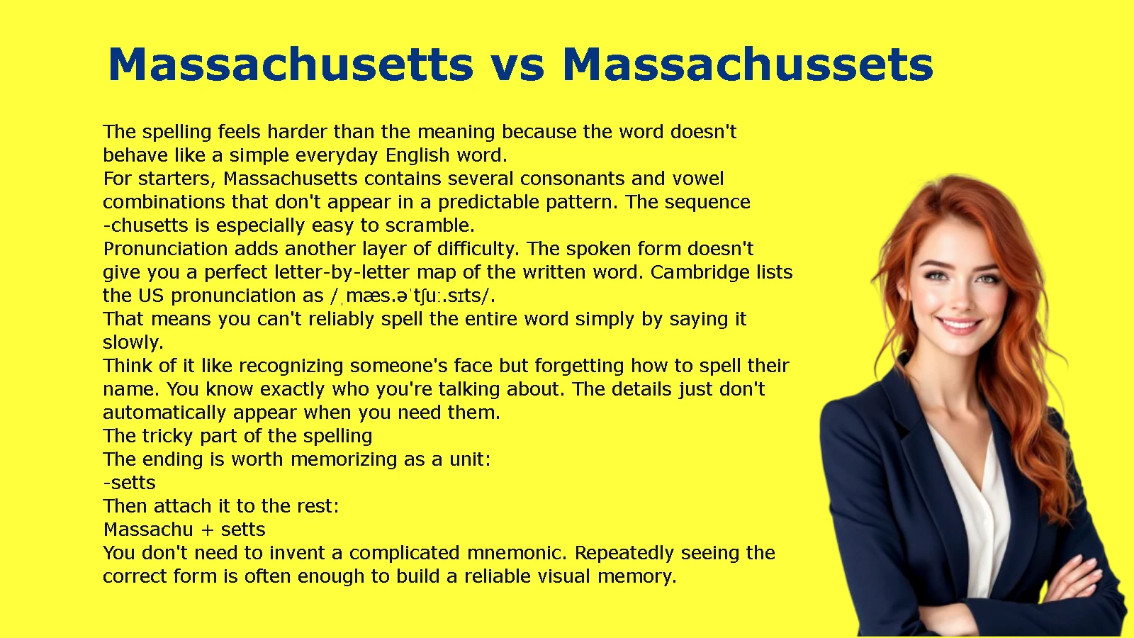 Massachusetts vs Massachussets