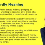 Niggardly Meaning