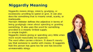 Niggardly Meaning