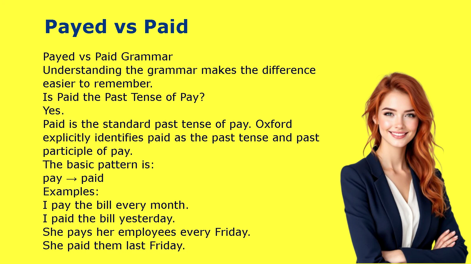 Payed vs Paid