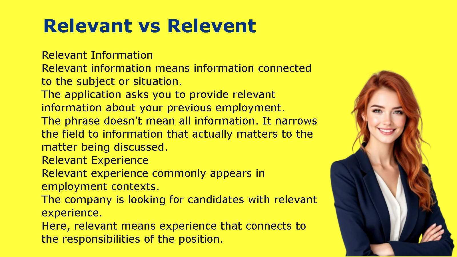 Relevant vs Relevent