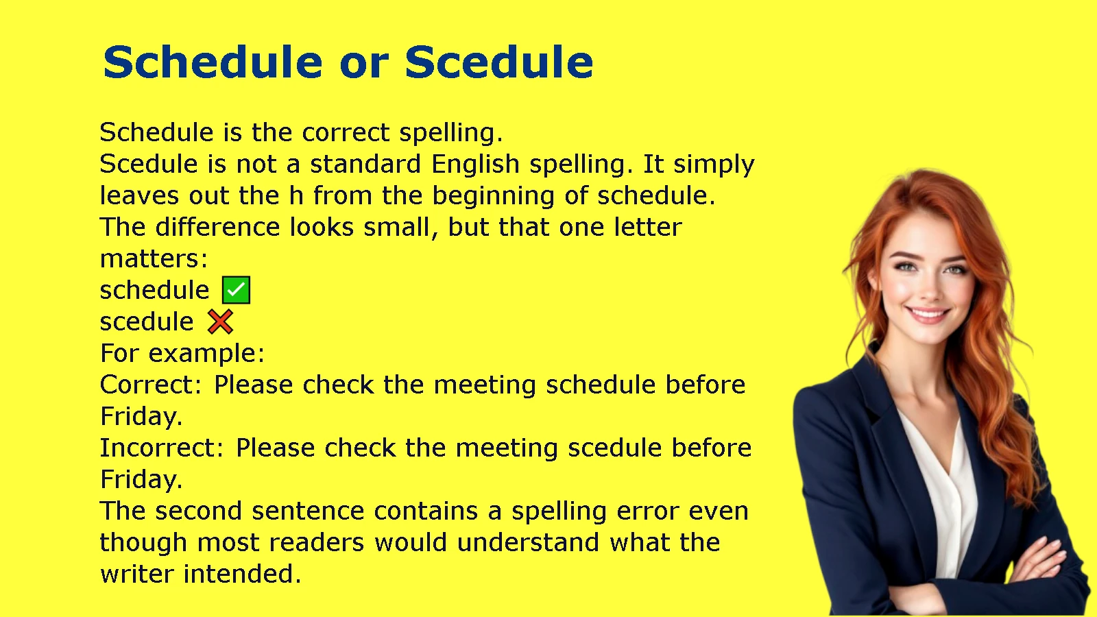 Schedule or Scedule