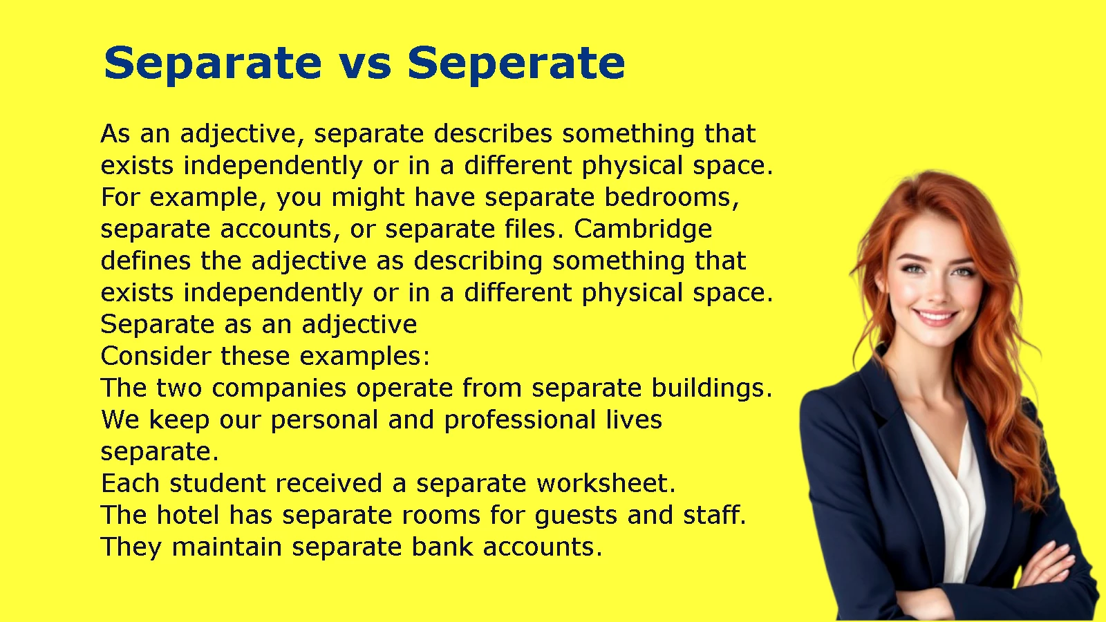 Separate vs Seperate