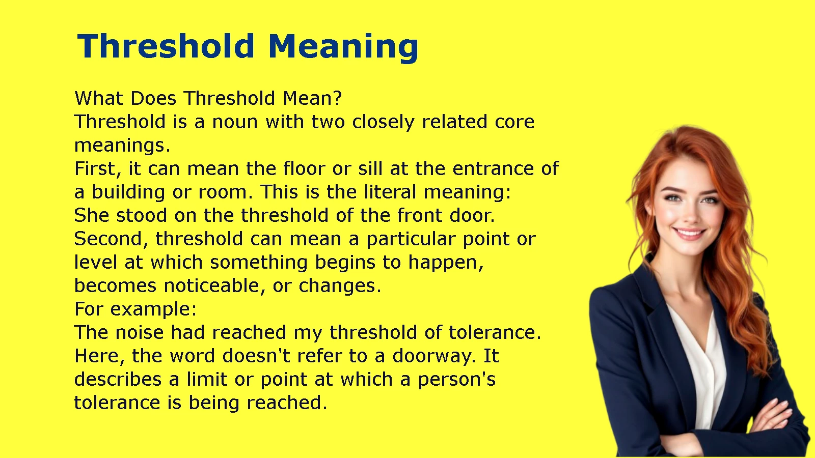 Threshold Meaning