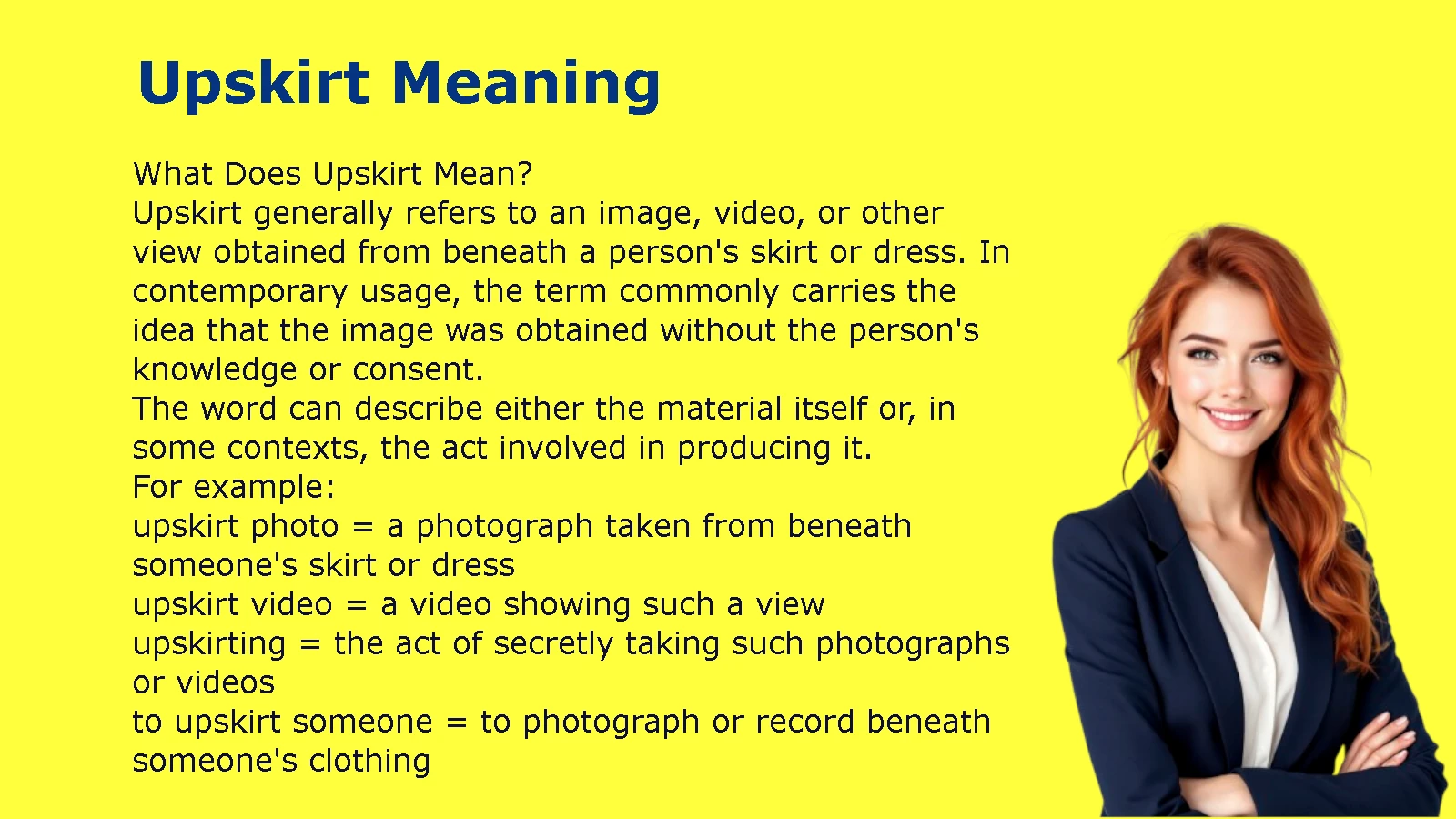 Upskirt Meaning