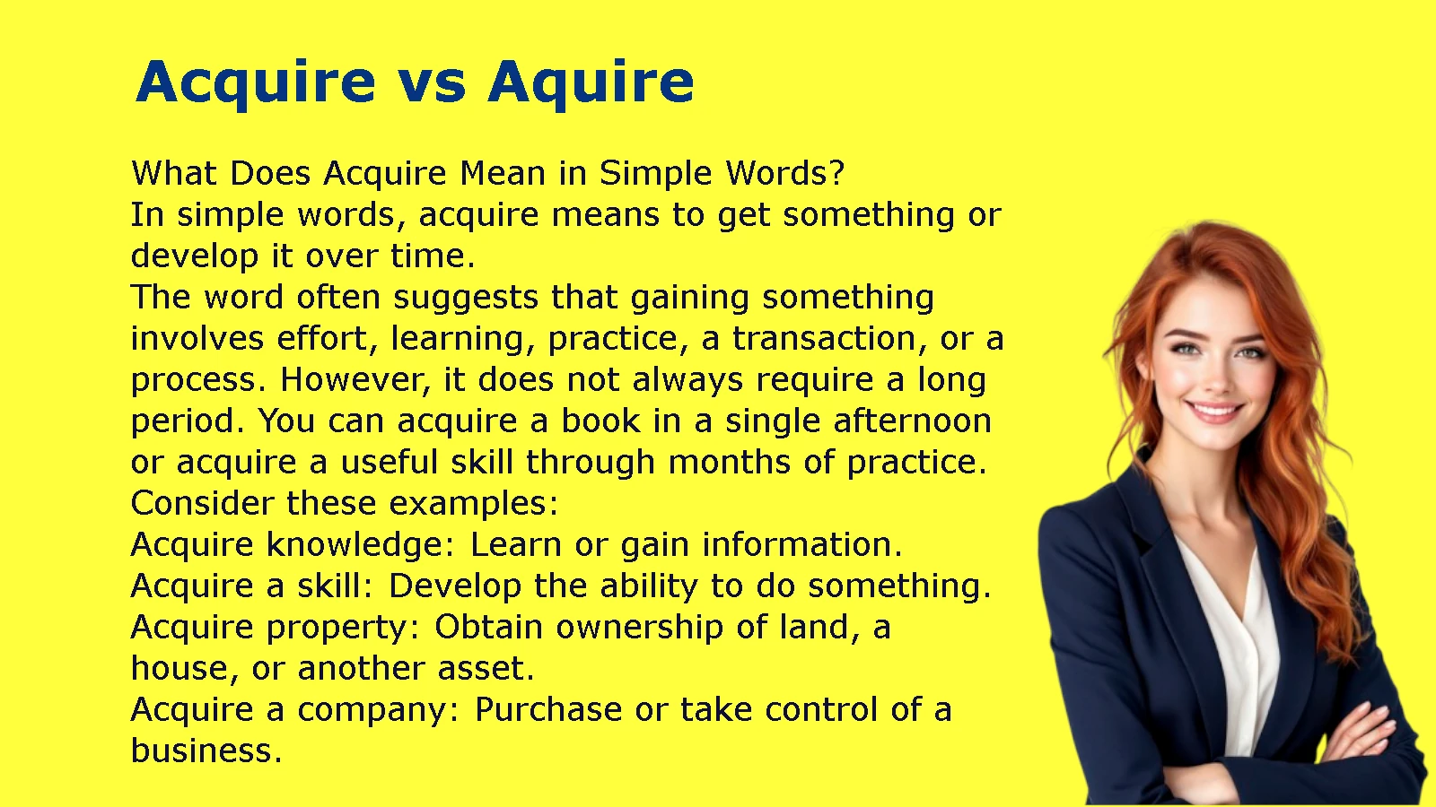 Acquire vs Aquire