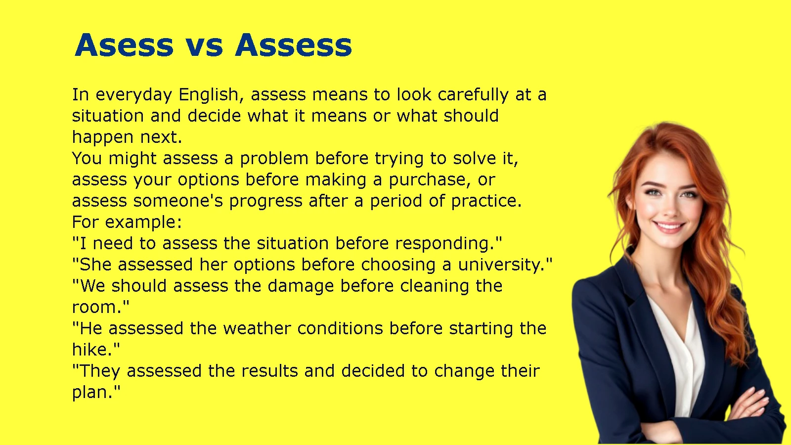 Asess vs Assess