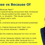 Because vs Because Of