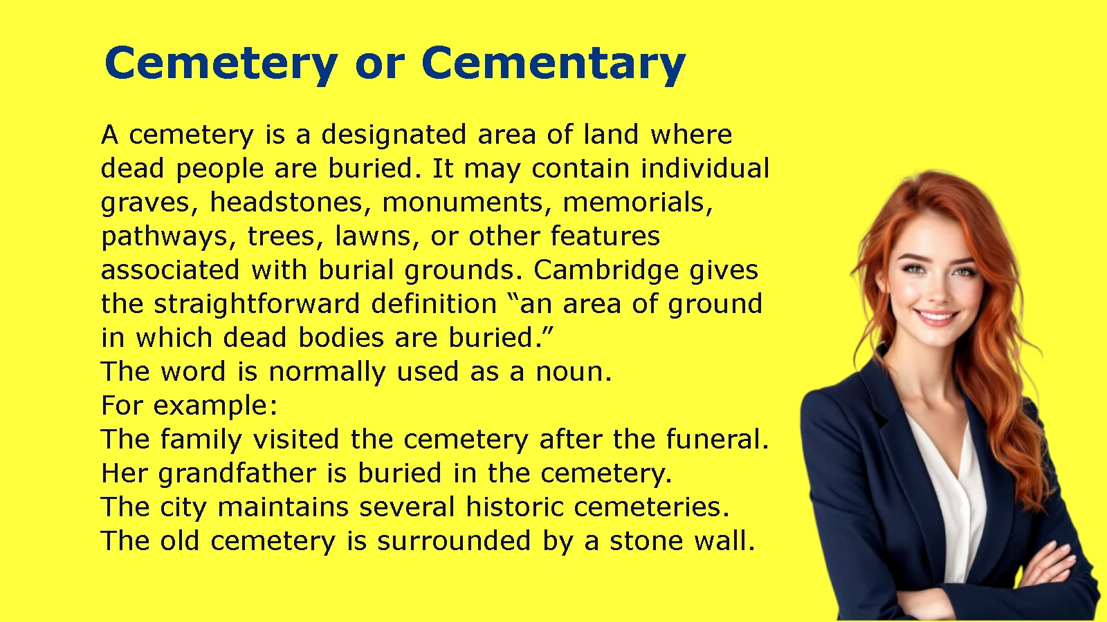 Cemetery or Cementary